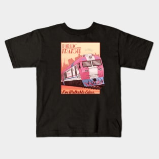 Public Transit For Walkable Cities Kids T-Shirt